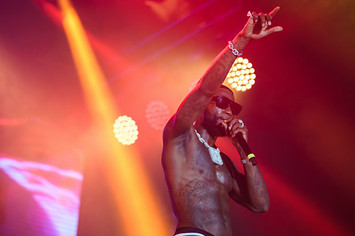 Gucci Mane performs during day three of Rolling Loud