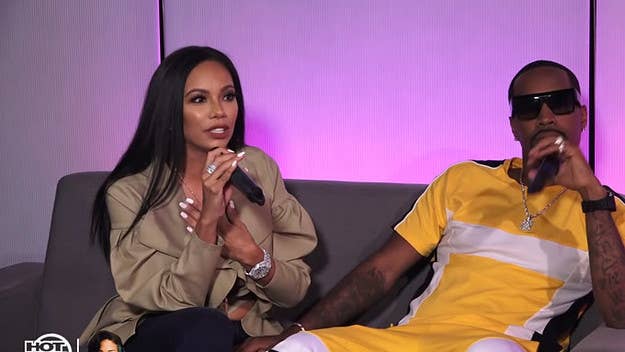Safaree Samuels and Erica Mena got engaged last year, and during a recent interview with Hot 97, the pair got into some dangerous territory.