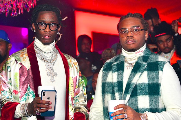 Gunna Takes Cue From Young Thug, Rocks Chanel Purse With No