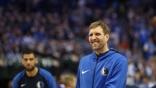 Dirk Nowitzki admits he hasn't worked out since retiring and has been eating ice cream every day.