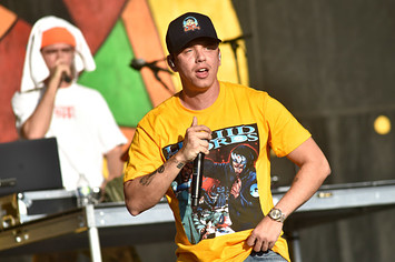 Logic performs during the 2019 New Orleans Jazz & Heritage Festival 50th Anniversary