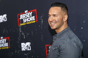 Mike Sorrentino arrives at the "Jersey Shore Family Vacation" Premiere Party.