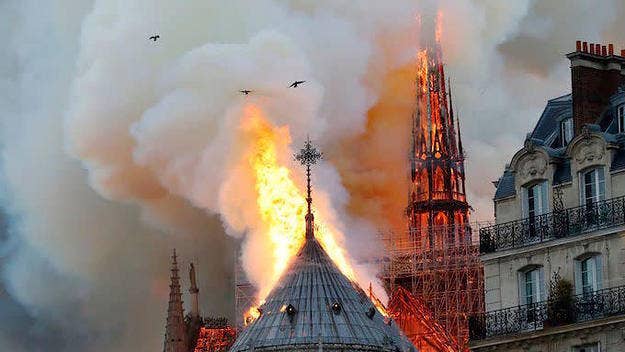 On Monday it was reported that Paris' historic Notre-Dame Cathedral had been engulfed by a horrendous fire.

