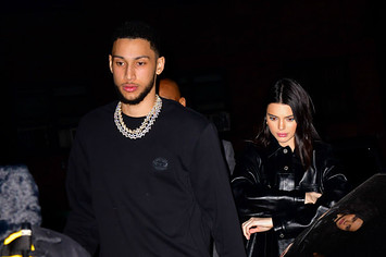 Ben Simmons and Kendall Jenner arrive to Marquee New York