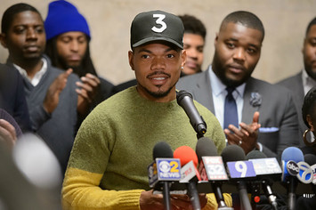 Chance the Rapper holds a press conference