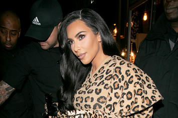 Kim Kardashian is seen on March 05, 2019 in Paris, France