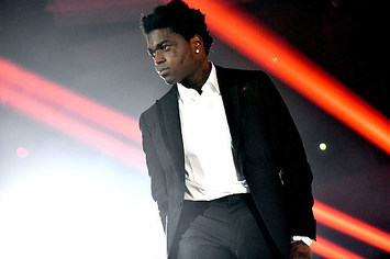 Rapper Kodak Black performs onstage during the 'Dying to Live' tour.