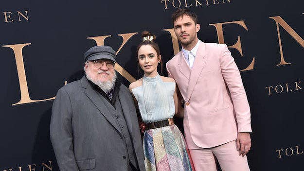 The 'Game of Thrones' originator attended the premiere of the biopic 'Tolkien' and explained what it's like to be compared to the 'Lord of the Rings' writer.