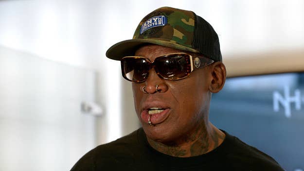 Rodman went on record denying the allegations that he was apart of a yoga studio clothing heist.
