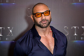 Dave Bautista attends "The State of the Industry: Past, Present and Future" STXfilms presentation.