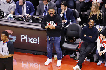 Drake busts out more courtside antics in NBA Finals 