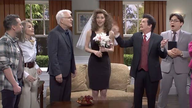 Last night's episode of Saturday Night Live included a Father of the Bride sketch, which saw SNL reunite Steve Martin, Martin Short, and Kieran Culkin.