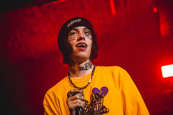 Lil Xan performs on stage