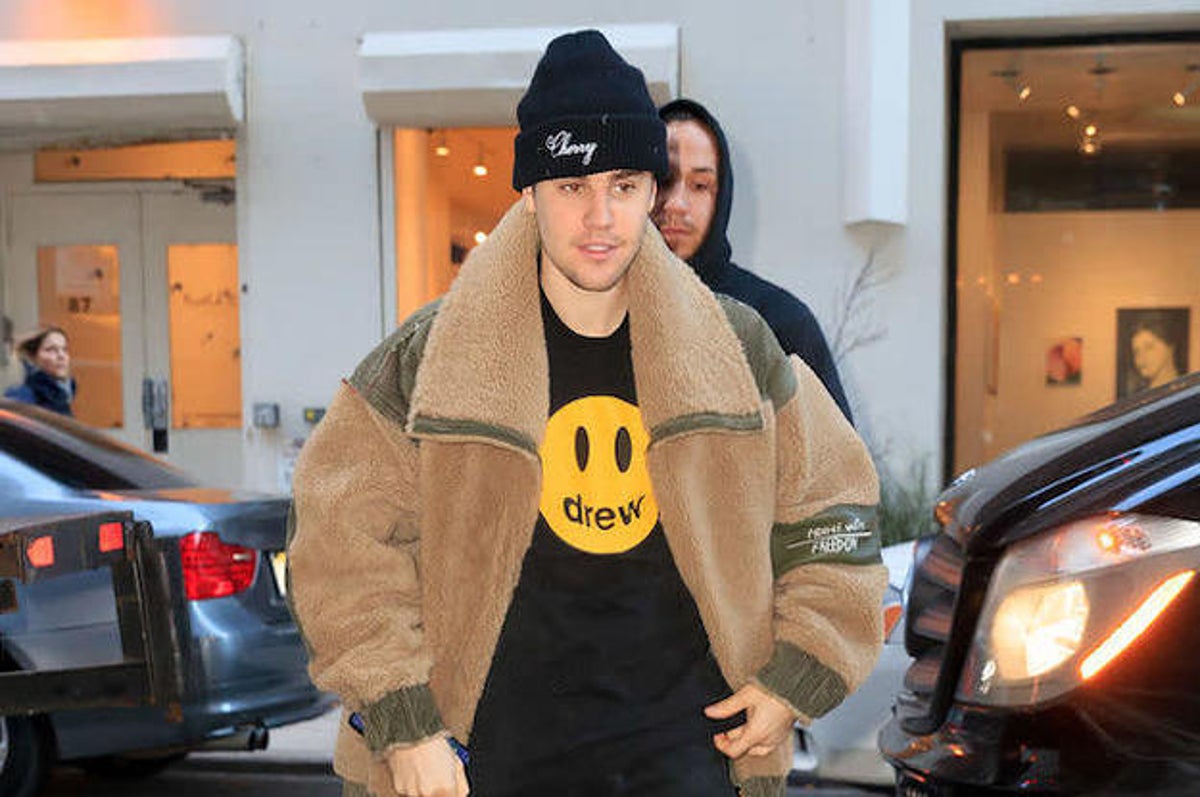 Justin Bieber Hits the Streets to Promote His Drew House Clothing
