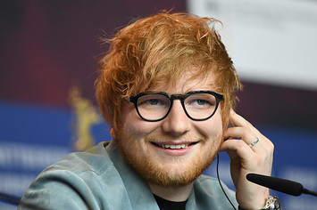 Ed Sheeran attends a press conference for the film "Songwriter."