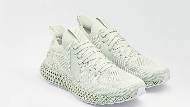 adidas have just unveiled a new alphaEDGE 4D silhouette which is made up of material recycled entirely from Ocean plastic from  Parley for the Oceans alongside 