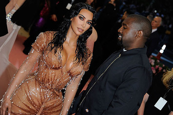 Kim Kardashian West and Kanye West attend The 2019 Met Gala Celebrating Camp.