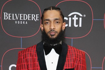 Nipsey Hussle attends the Warner Music Pre Grammy Party