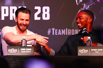 Chris Evans and Anthony Mackie