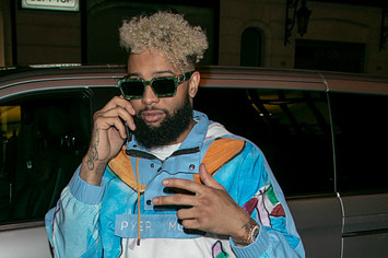 Odell Beckham Jr. attends the 'Americans In Paris' Cocktail Party Outside