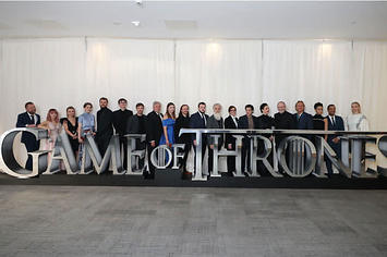 Game of Thrones cast at a Season 8 premiere screening.