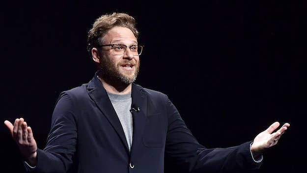 Seth Rogen talked about his sex scene with Charlize Theron in the new movie 'Long Shot.' 