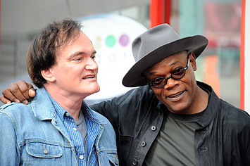 Tarantino and Samuel L Jackson
