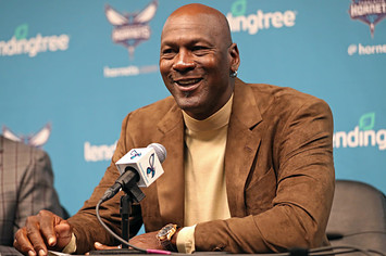 Owner of the Charlotte Hornets, Michael Jordan