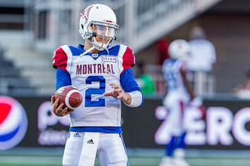 Montreal Alouettes quarterback Johnny Manziel