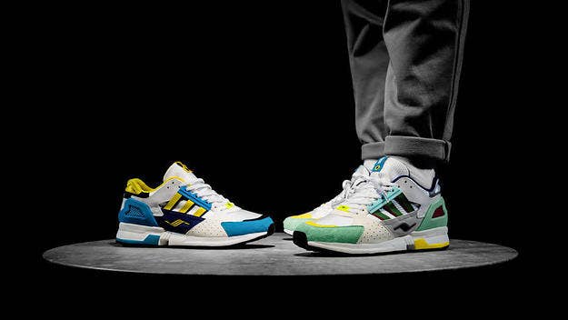 Overkill's latest collaboration with Adidas is launching the ZX 10000 model, includes 3 shoes in the box, and is co-signed by Ronnie Fieg and Sean Wotherspoon.