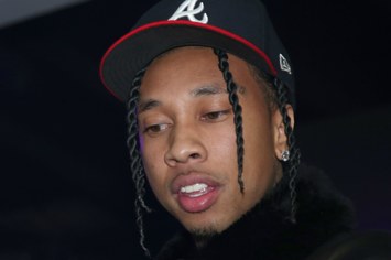 Tyga performs onstage at Ignite's Angels and Devils Pre Valentine's Day Party
