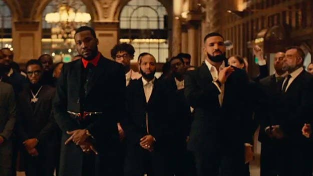 Meek Mill and Drake's "Going Bad" video features cameos by T.I., Nipsey Hussle, PnB Rock, and more.