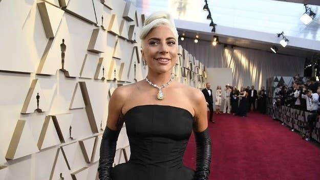 The 'A Star Is Born' lead joins Jimmy Kimmel to talk the movie's new cut and more, including idiots who think she and Bradley Cooper are together.