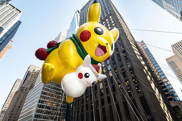 Pikachu at the 2018 Macy's Thanksgiving Day Parade