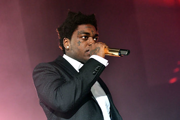 Rapper Kodak Black performs onstage during the 'Dying to Live' tour