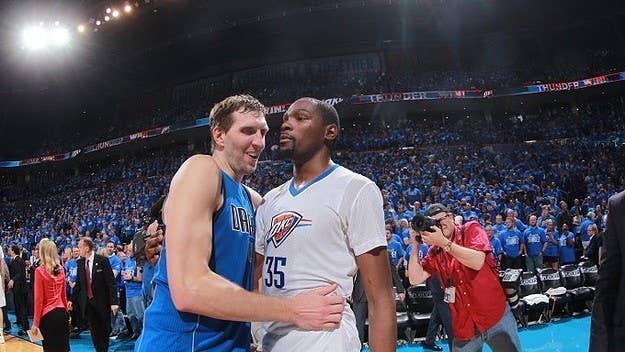KD isn't ready to admit that Dirk is done.