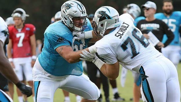 It's not a good look for the young lineman.