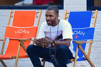 Frank Ocean and his guy friend seen out and about in SoHo
