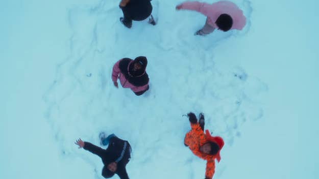 Instead of staying in like most people, Saba's Pivot Gang decided to take advantage of the polar vortex that hit Chicago.