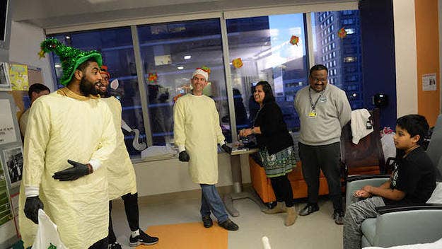 This is guaranteed to bring a smile to your face, because this patient at the Boston Children's Hospital knew what he was talking about with Kyrie Irving.