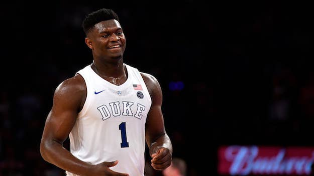 The highly hyped Duke Blue Devils played at MSG on Thursday night, and Zion Williamson couldn't hide his enthusiasm for the historic venue.