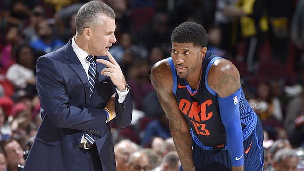 It took Billy Donovan some time before he could comprehend Paul George's unique ability to assimilate into the Thunder's offense.