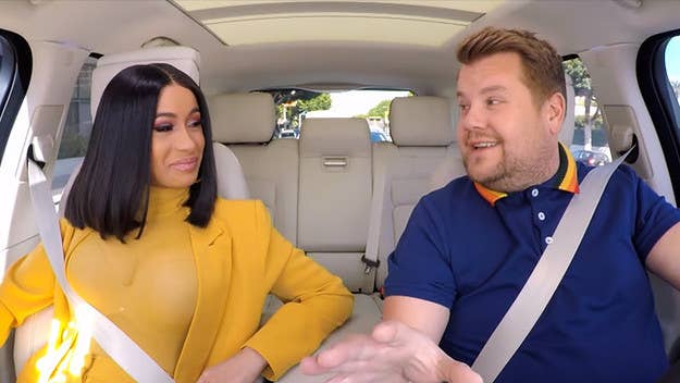 The highly anticipated Cardi B edition of the 'Late Late Show' segment is here, and it more than lives up to its promise.