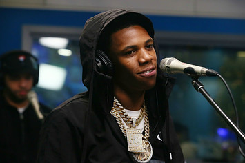 Rapper A Boogie Wit Da Hoodie performs on SiriusXM