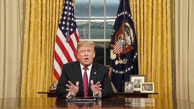 Donald Trump used his first televised address from the Oval Office to ask for border wall funding.