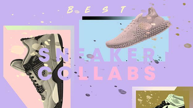 This year's best sneaker collaborations include shoes from Off-White and Nike, Travis Scott and Air Jordan, and more.