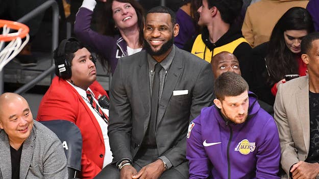 LeBron James openly criticized the NBA referees during Thursday night's game between the Lakers and Oklahoma City Thunder after a questionable foul call.