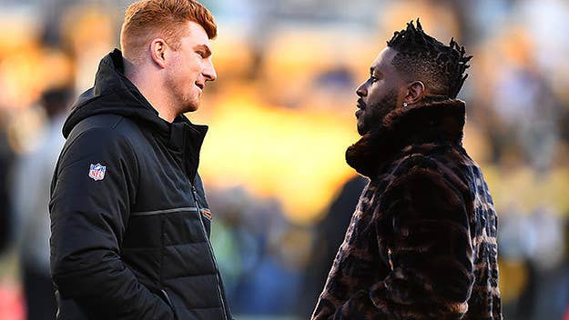 According to the 'Pittsburgh Post-Gazette,' a dispute with a teammate (and not an injury) led to Antonio Brown missing Sunday's game against the Bengals.
