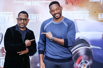 Martin Lawrence and Will Smith attend 'Bad Boys For Life' photocall.