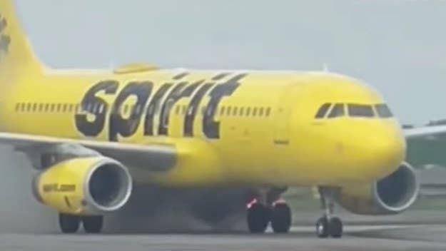 It was a scary scene when the brakes on a Spirit Airlines plane briefly caught on fire shortly after landing at Hartsfield-Jackson airport in Atlanta.